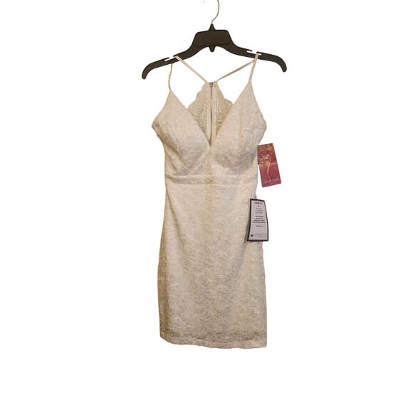 Macy Emerald Sundae Little White Dress‎ Junior L Large White NWT - Picture 1 of 6